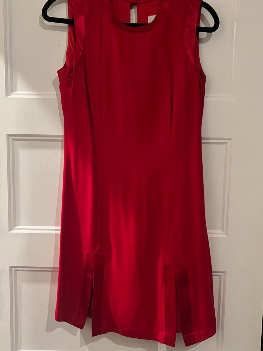 90's SCARLETT romper with front skirt red romper